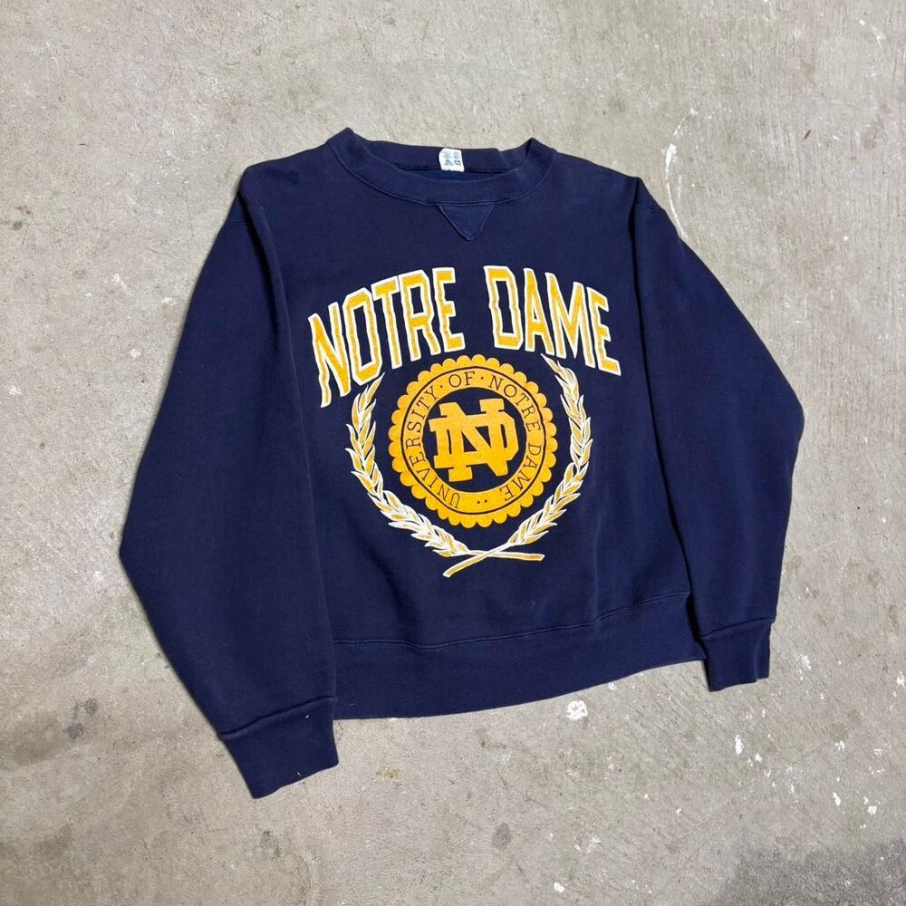 American-vintage Men's Navy and Blue Sweatshirt